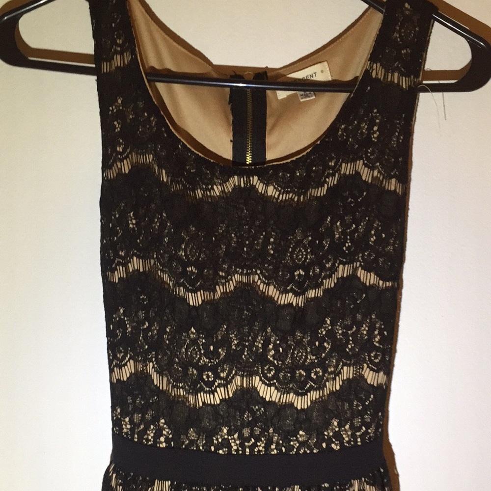 Black lace dress